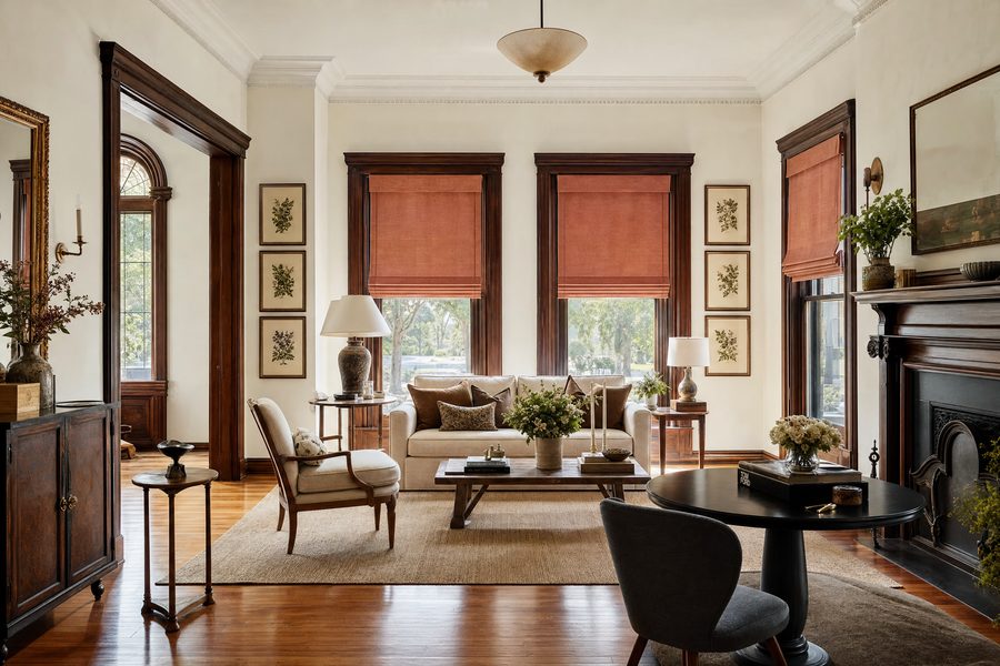 Roman shades — Historic Old Northeast style home