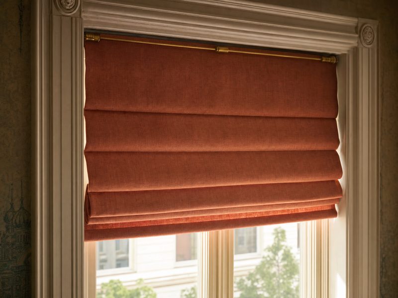 Custom roman shades in a St. Petersburg historic home